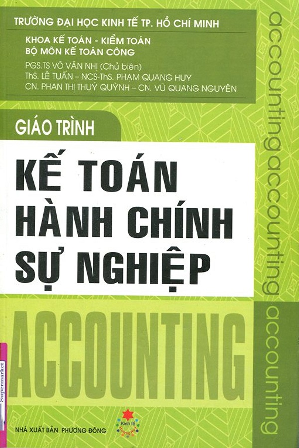 Giáo trình kế toán hành chính sự nghiệp