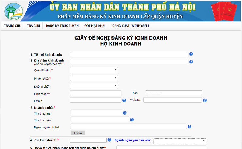 Cách thức đăng ký hộ kinh doanh cá thể