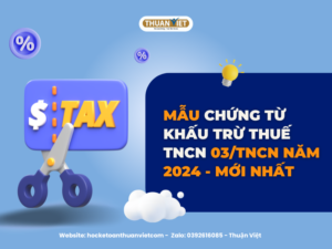 mẫu chứng từ khấu trừ thuế TNCN