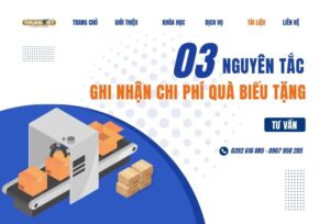 Nguyên tắc ghi nhận chi phí